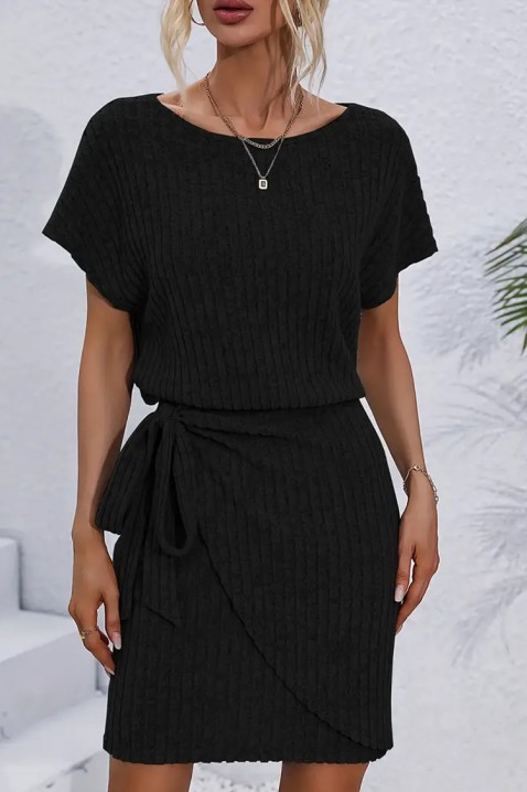 Φόρεμα BONDINA BLACK, Χρώμα: μαύρο, IVET.EU - Εκπτώσεις έως -80%