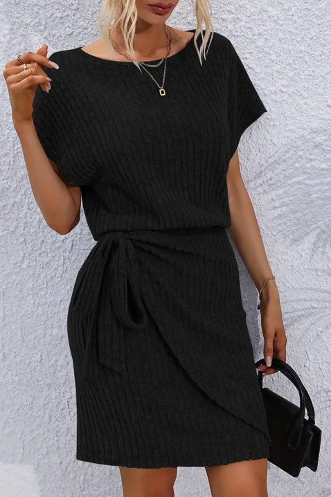 Φόρεμα BONDINA BLACK, Χρώμα: μαύρο, IVET.EU - Εκπτώσεις έως -80%