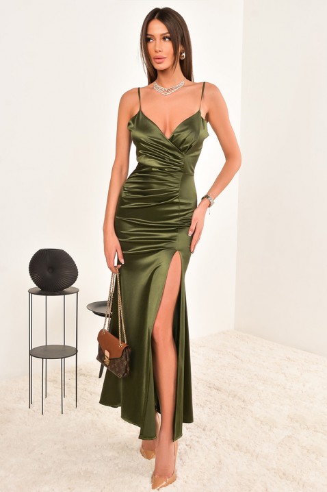 Φόρεμα LORTIENA KHAKI, Χρώμα: χακί, IVET.EU - Εκπτώσεις έως -80%