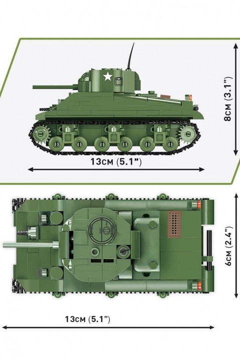 Stavebnice COBI tank Sherman - 312 kusůIVET.EU - Stylové oblečení