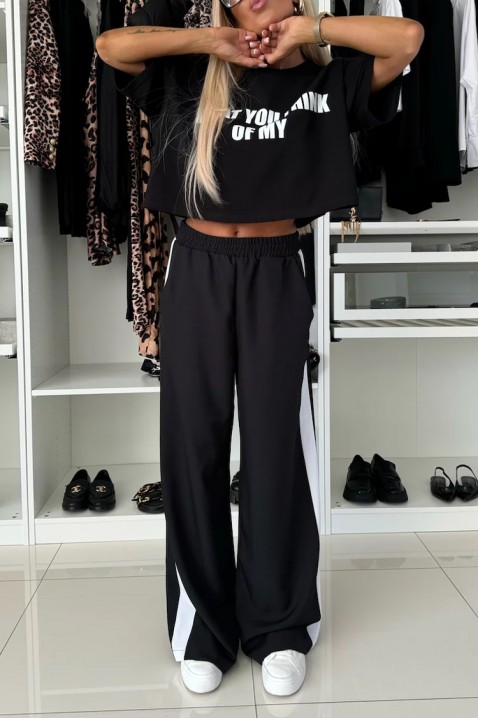 Kalhoty FALTITA BLACK, Barva: černá, IVET.EU - Stylové oblečení