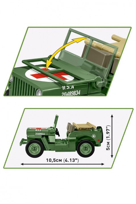 Stavebnica COBI Medical Willys Jeep - 130 kusovIVET.EU - Štýlové oblečenie