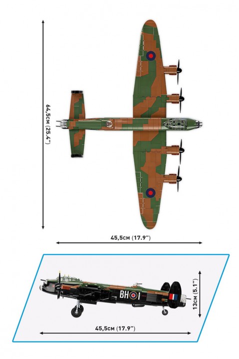 Stavebnica Cobi lietadlo Avro Lancaster - 1595 kusovIVET.EU - Štýlové oblečenie