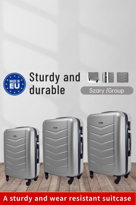 Komplet 3 kufrů MORTIGO GREY, Barva: šedá, IVET.EU - Stylové oblečení