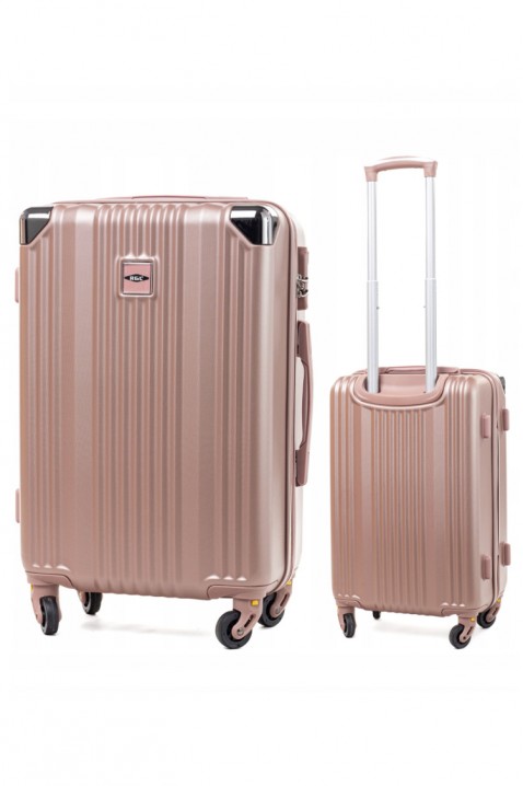 Σετ 3 τεμ.βαλίτσες ROBELSO ROSE GOLD, Χρώμα: χρυσαφί, IVET.EU - Εκπτώσεις έως -80%