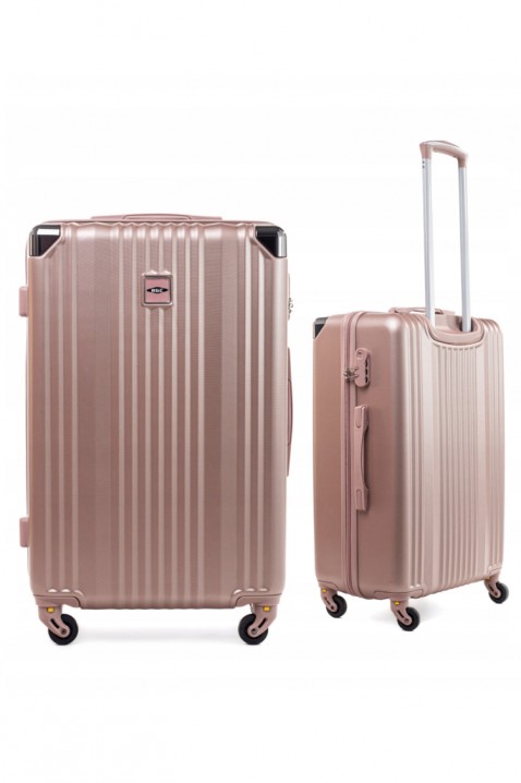 Σετ 3 τεμ.βαλίτσες ROBELSO ROSE GOLD, Χρώμα: χρυσαφί, IVET.EU - Εκπτώσεις έως -80%