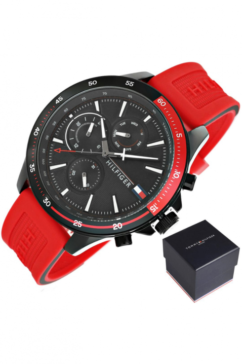 Pánské hodinky Tommy Hilfiger 1791722, Barva: červená, IVET.EU - Stylové oblečení