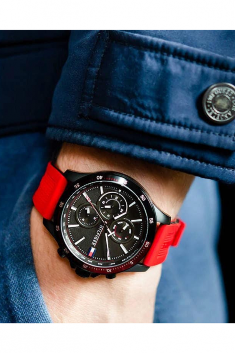 Pánské hodinky Tommy Hilfiger 1791722, Barva: červená, IVET.EU - Stylové oblečení