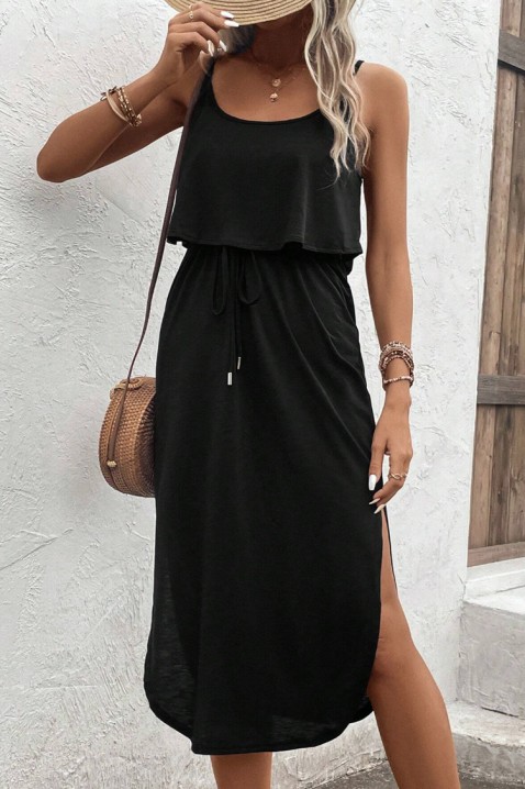 Φόρεμα SIOPENA BLACK, Χρώμα: μαύρο, IVET.EU - Εκπτώσεις έως -80%
