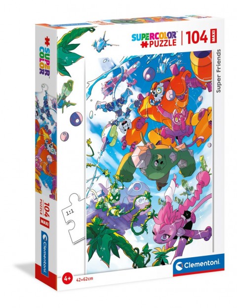 Dětské puzzle Clementoni ze 104 maxi dílků - Super přátelé (varianta 2)IVET.EU - Stylové oblečení
