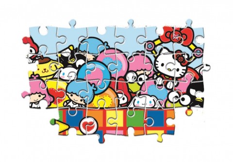 Dětské puzzle Clementoni z 24 maxi dílků - Hello KittyIVET.EU - Stylové oblečení