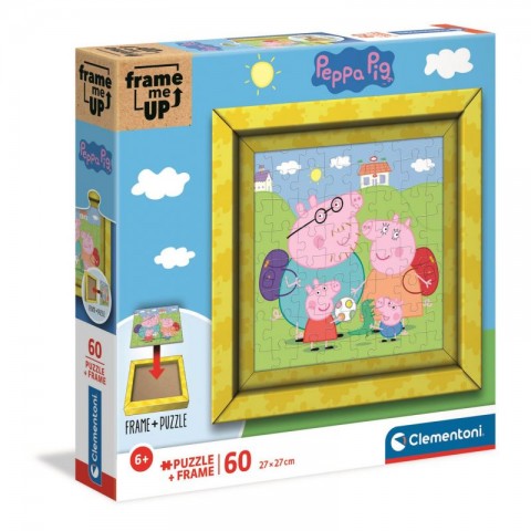 Dětské puzzle Clementoni Frame Me Up z 60 dílků - Prasátko PeppaIVET.EU - Stylové oblečení