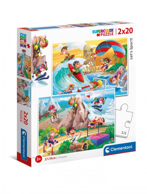 Dětské puzzle Clementoni z 2 x 20 dílků - Čas na sportIVET.EU - Stylové oblečení