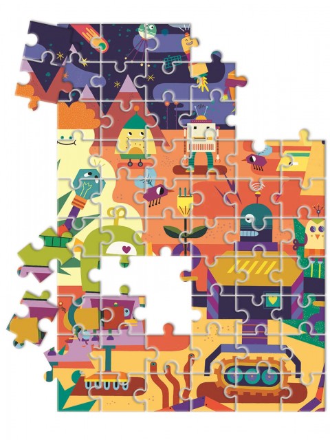 Puzzle pro děti Clementoni ze 60 dílků - Barevní robotiIVET.EU - Stylové oblečení