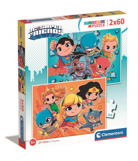 Dětské puzzle Clementoni z 2 x 60 dílků - Super přáteléIVET.EU - Stylové oblečení