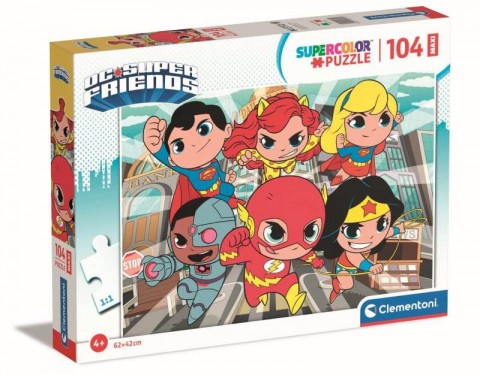 Dětské puzzle Clementoni maxi 104 dílků - Super přátelé (varianta 1)IVET.EU - Stylové oblečení