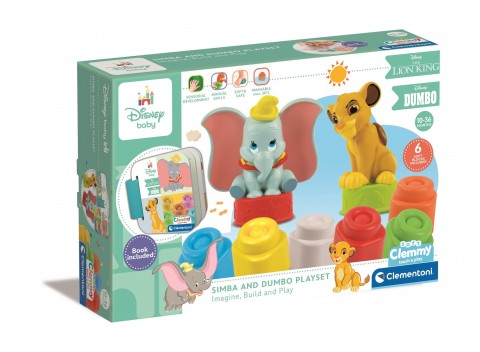Súprava s knihou - Simba a Dumbo | Soft ClemmyIVET.EU - Štýlové oblečenie