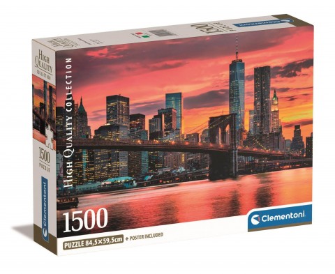 Puzzle Clementoni z 1500 dílků - East River za soumrakuIVET.EU - Stylové oblečení