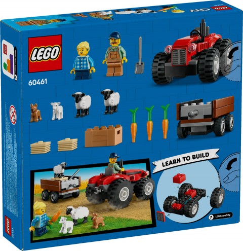 60461 | Červený traktor s přívěsem a ovcíIVET.EU - Stylové oblečení