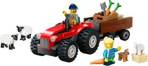60461 | Červený traktor s přívěsem a ovcíIVET.EU - Stylové oblečení