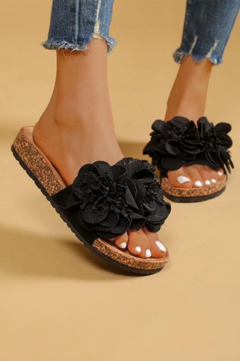 Dámské pantofle FROMIELA BLACK, Barva: černá, IVET.EU - Stylové oblečení