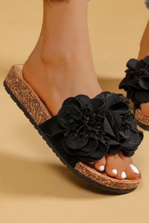 Dámské pantofle FROMIELA BLACK, Barva: černá, IVET.EU - Stylové oblečení