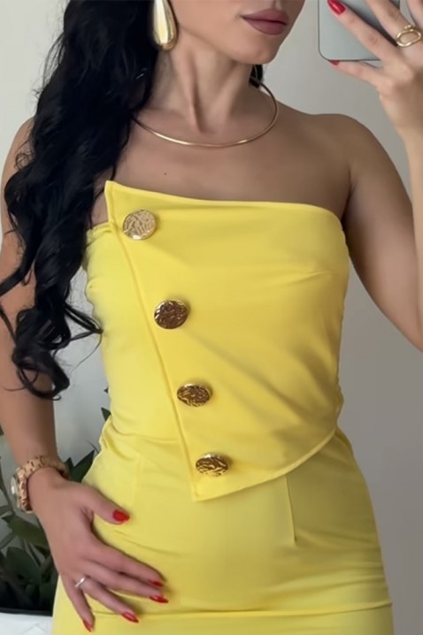 Šaty NOIDEFA YELLOW, Barva: žlutá, IVET.EU - Stylové oblečení