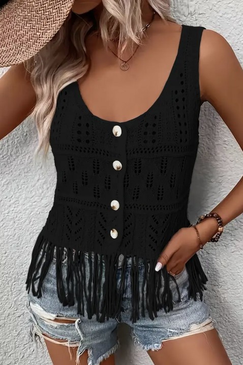 Top BIOXELMA BLACK, Barva: černá, IVET.EU - Stylové oblečení