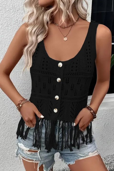 Top BIOXELMA BLACK, Barva: černá, IVET.EU - Stylové oblečení