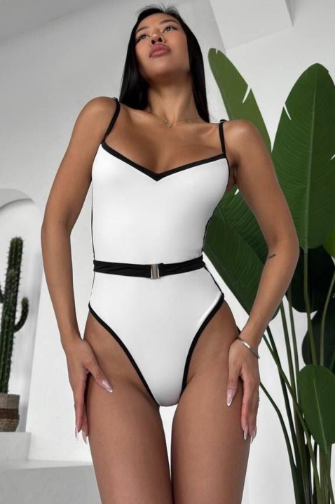 Jednodílné plavky GABROLFA WHITE, Barva: bílá, IVET.EU - Stylové oblečení