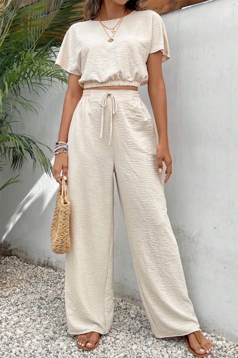 Komplet ZEVLINZA BEIGE, Barva: béžová, IVET.EU - Stylové oblečení