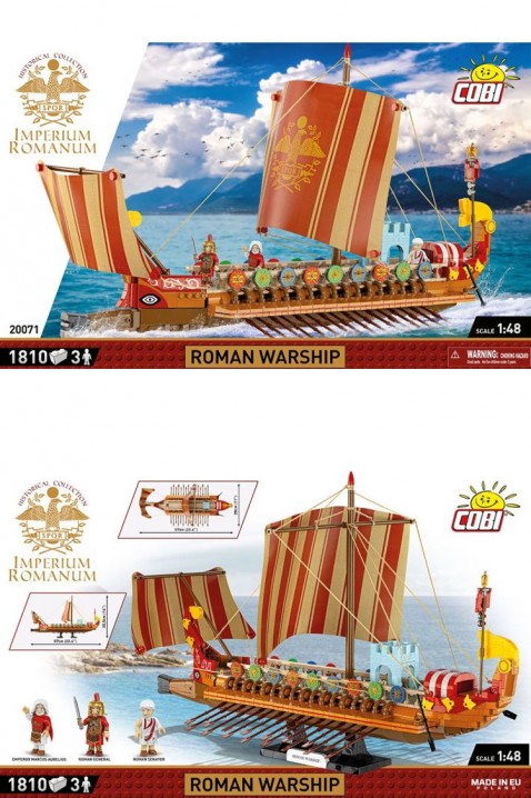 Τουβλάκια Cobi Ρωμαϊκό πολεμικό πλοίο - μέρη 1810IVET.EU - Εκπτώσεις έως -80%