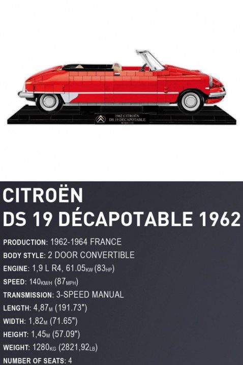 Stavebnice Cobi automobil Citroen - 2275 částíIVET.EU - Stylové oblečení