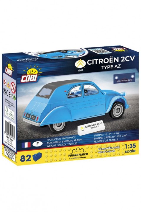 Stavebnice Cobi automobil Citroen 2CV - 82 kusůIVET.EU - Stylové oblečení
