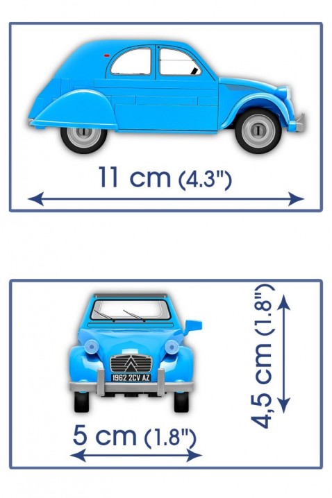 Stavebnice Cobi automobil Citroen 2CV - 82 kusůIVET.EU - Stylové oblečení