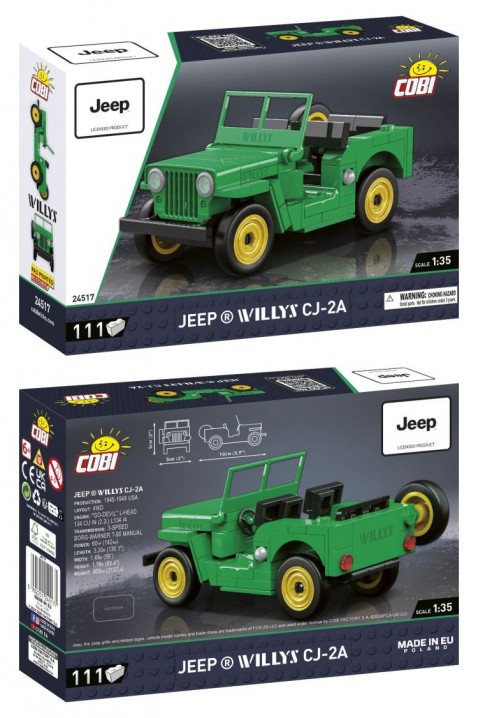 Τουβλάκια Cobi jeep Willys CJ-2A - 111 τεμ.IVET.EU - Εκπτώσεις έως -80%