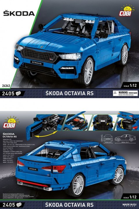 Stavebnice Cobi automobil Skoda Octavia - 245 kusůIVET.EU - Stylové oblečení