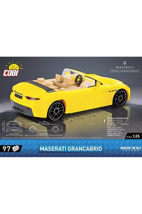 Stavebnice Cobi automobil Maserati GranCabrio - díly 97IVET.EU - Stylové oblečení
