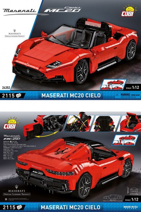 Stavebnice Cobi automobil Maserati MC20 Cielo - 2115 částíIVET.EU - Stylové oblečení