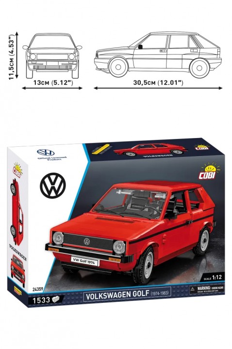 Stavebnice Cobi automobil Volkswagen Golf - 1533 dílůIVET.EU - Stylové oblečení