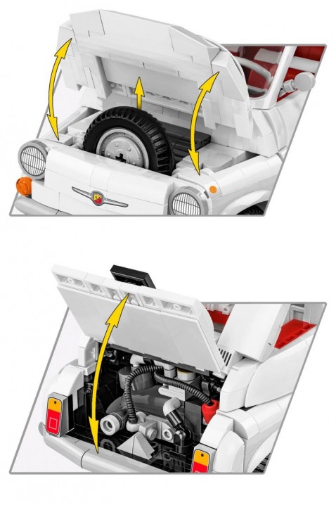 Stavebnice Cobi automobil Fiat Abarth 595 - 1091 částíIVET.EU - Stylové oblečení