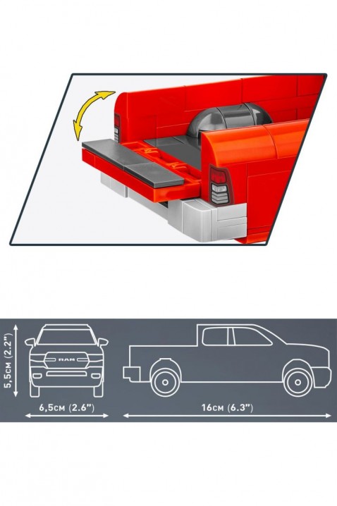Stavebnice Cobi pick up RAM 1500 - 183 částíIVET.EU - Stylové oblečení