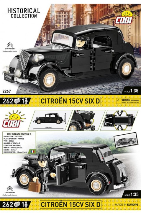 Stavebnice Cobi automobil Citroen 15CV six D - díly 262IVET.EU - Stylové oblečení