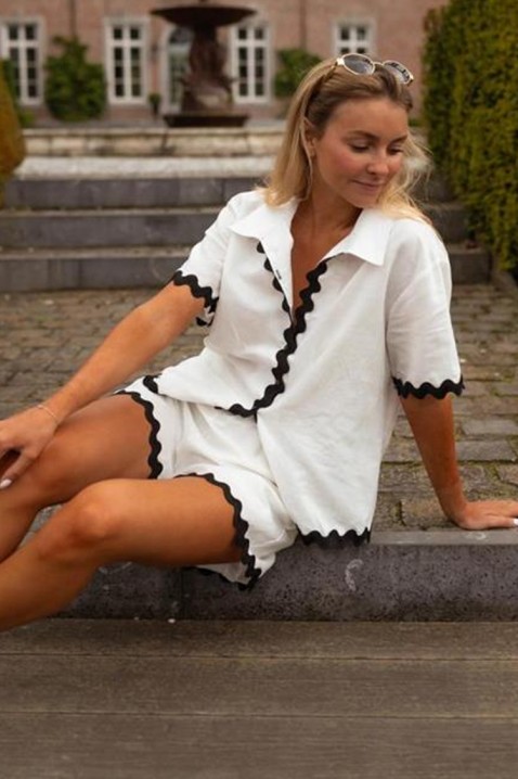 Komplet KENSINA, Barva: bíločerná, IVET.EU - Stylové oblečení