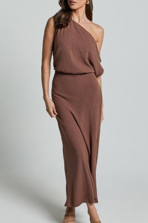 Φόρεμα DOBRELFA BROWN, Χρώμα: καφέ, IVET.EU - Εκπτώσεις έως -80%