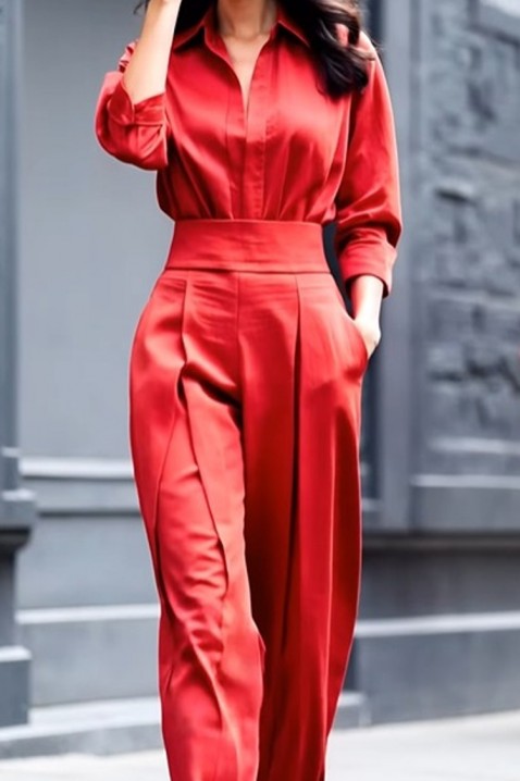 Kalhoty BRIANTA RED, Barva: červená, IVET.EU - Stylové oblečení