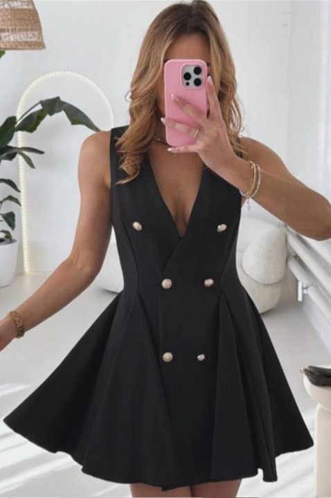 Šaty AGARSENA BLACK, Barva: černá, IVET.EU - Stylové oblečení