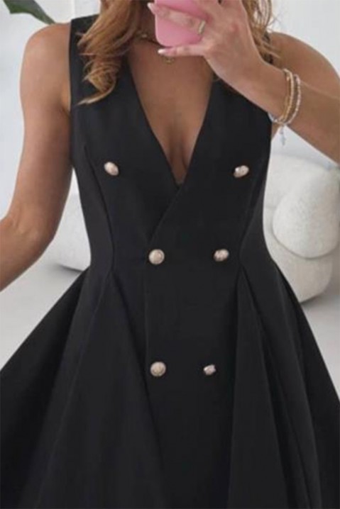 Šaty AGARSENA BLACK, Barva: černá, IVET.EU - Stylové oblečení