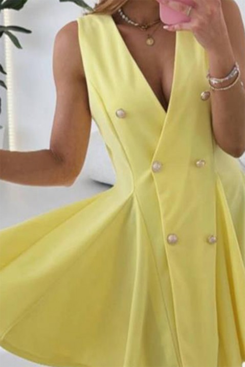 Šaty AGARSENA YELLOW, Barva: žlutá, IVET.EU - Stylové oblečení