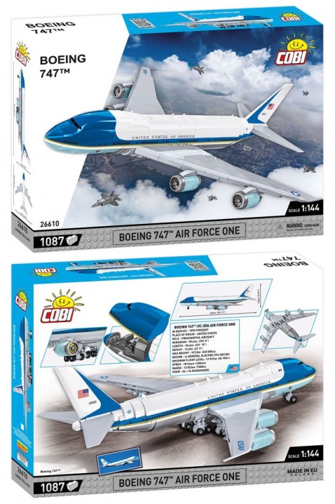 Stavebnice Cobi letadlo Boeing 747 Air Force One - části 1087IVET.EU - Stylové oblečení